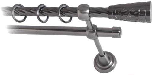 

Карниз Lm Decor Византия 066 2р витой 3.2м антрацит, Византия 066 2р витой 16мм 3.2м