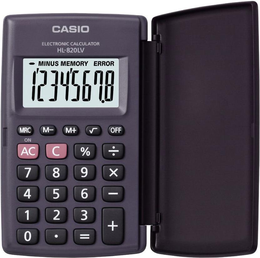 

Калькулятор Casio HL-820LV черный, HL-820LV