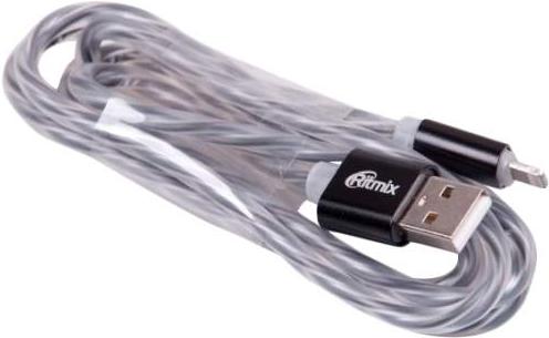 

Кабель (адаптер, разветвитель) Ritmix RCC-322 Lightning 8pin-USB 1м Black, RCC-322 Lightning 8pin-USB 1м