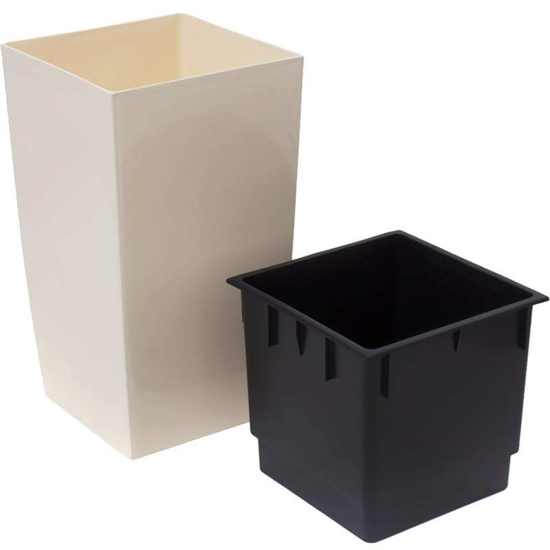 

Кашпо Prosperplast Coubi Square High Cream [DUW290-CY728], Coubi Square High