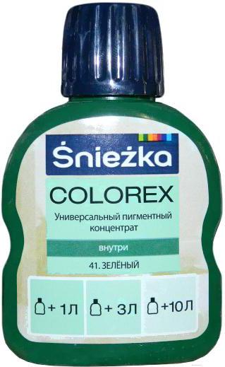 

Колеровочный пигмент Sniezka Colorex 41 100мл зеленый