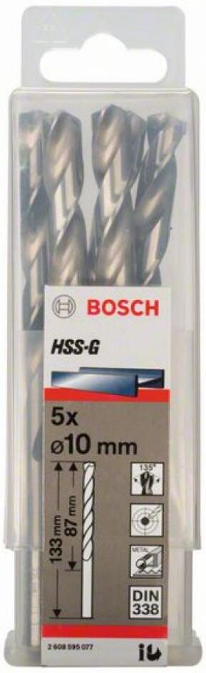 

Сверло Bosch HSS-G D10 87 5шт [2.608.595.077], Сверло Bosch HSS-G D10 87 5шт 2.608.595.077