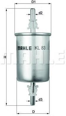 

Фильтр топливный Knecht/Mahle KL83, KL83