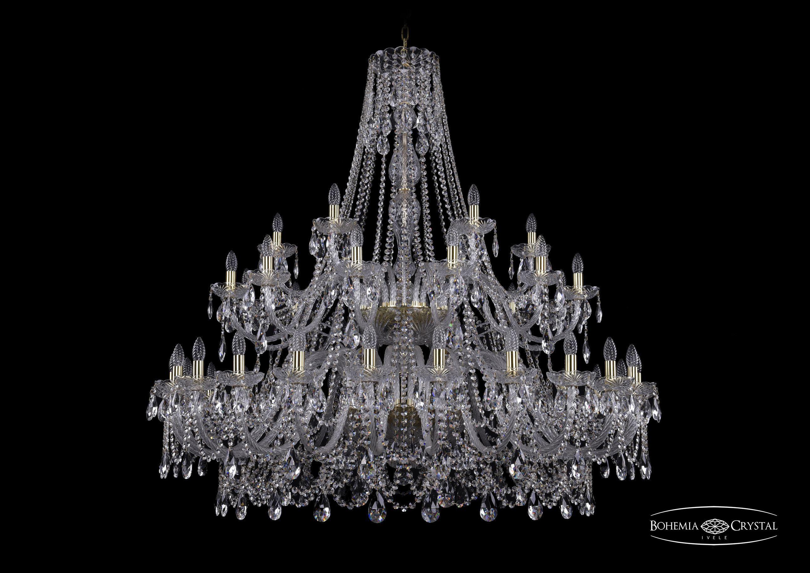 

Подвесная люстра Bohemia Ivele Crystal 1411/24+12+6/530/2d/G