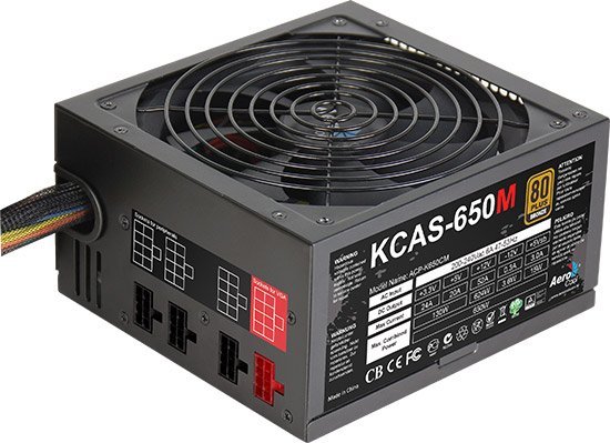 

Блок питания AeroCool KCAS 650W (KCAS-650M), KCAS 650W