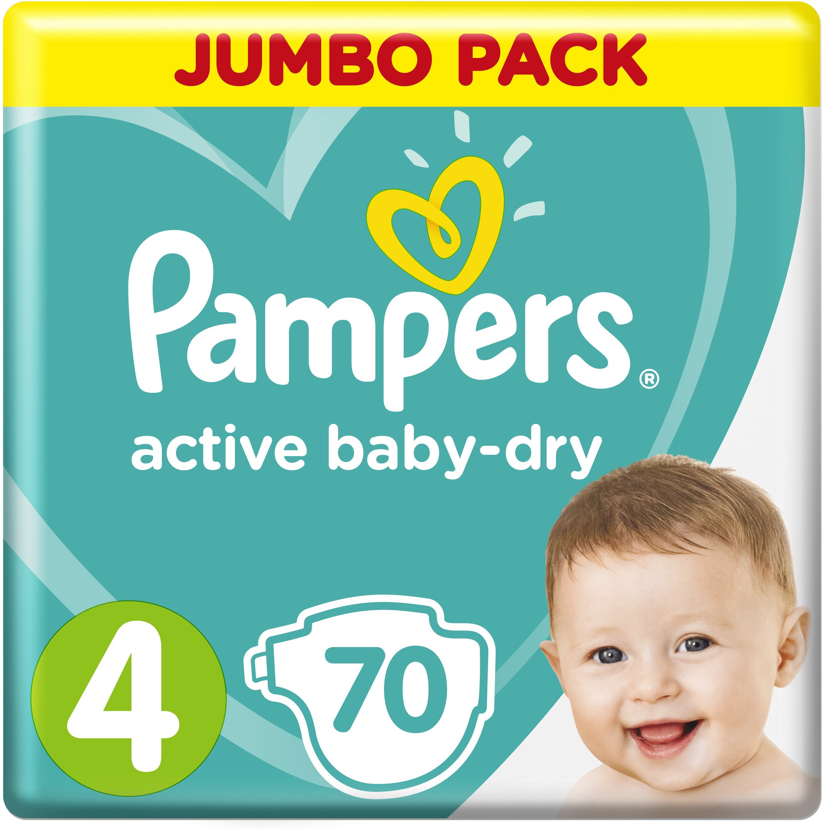 

Детские подгузники Pampers Active Baby-Dry 4 Maxi (70шт)