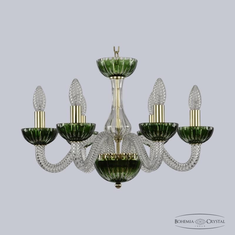 

Bohemia Ivele Crystal Люстра 1308/6/165 G Cl/Clear-Green/H-1K, Подвесная люстра Bohemia Ivele Crystal Люстра 1308/6/165 G Cl/Clear-Green/H-1K