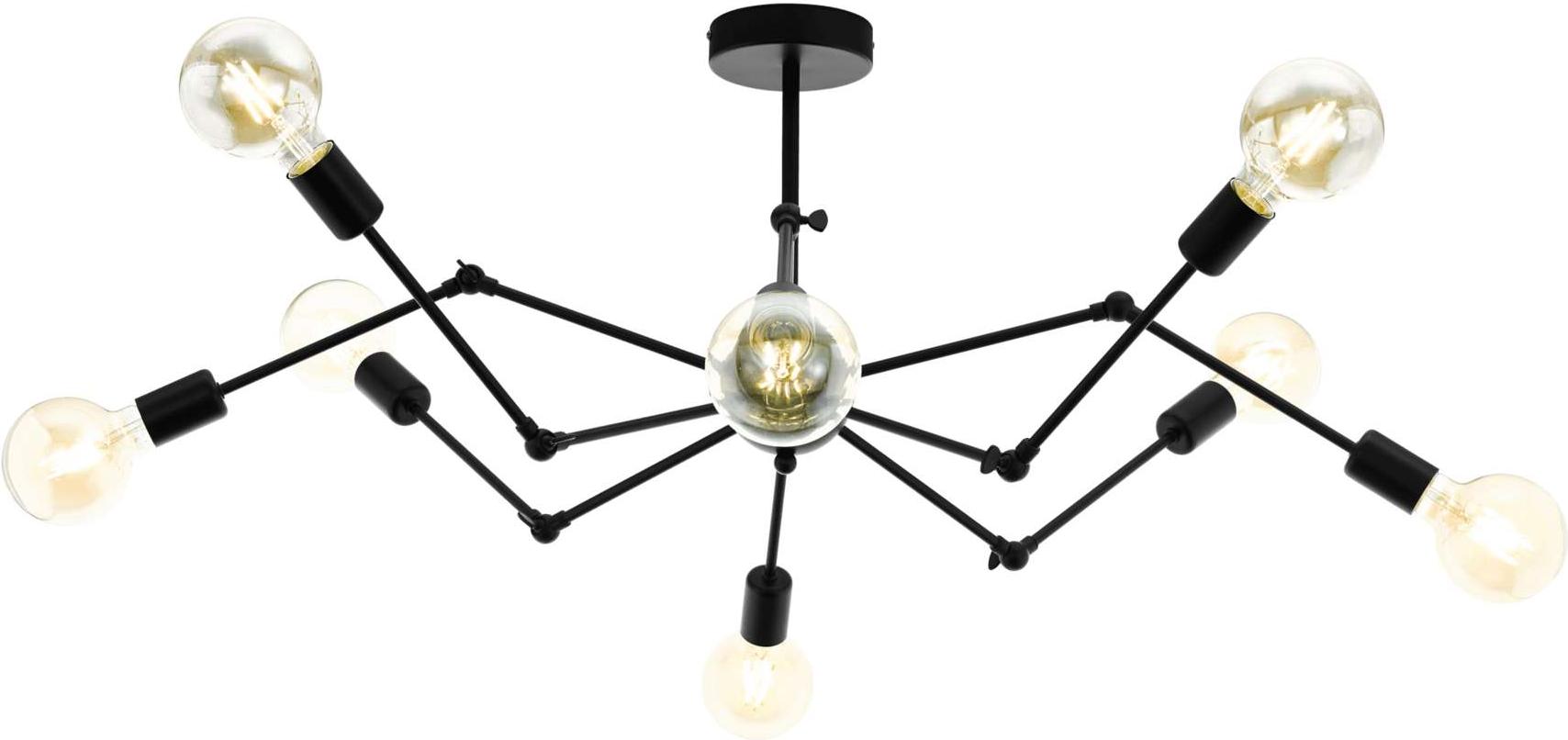 

EGLO Подвес EXMOOR, 8x60W (E27), Ø960, H400, сталь, черный [49037], Подвес EXMOOR, 8x60W (E27), Ø960, H400, сталь, черный
