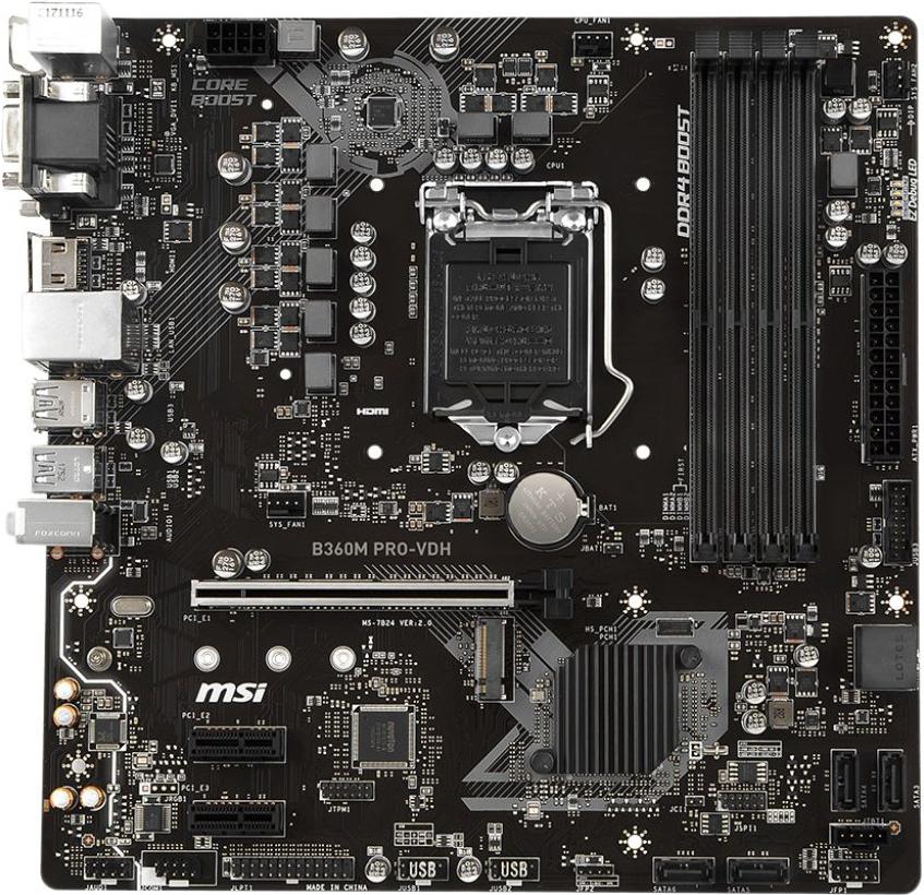 

Материнская плата MSI B460M PRO-VDH, B460M PRO-VDH