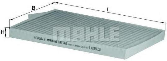 

Салонный фильтр Knecht/Mahle LAK469, LAK469