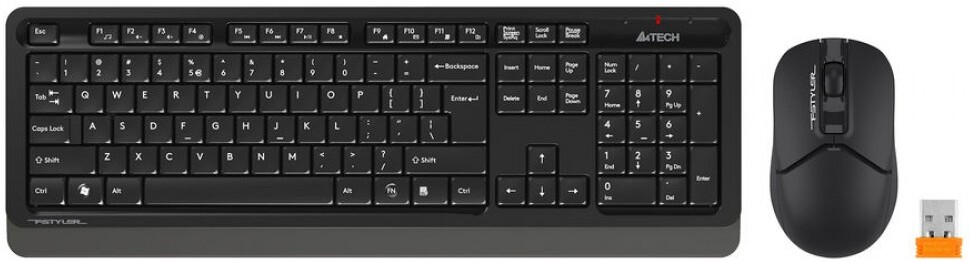 

Комплект клавиатура + мышь A4Tech Fstyler FG1012 (черный/серый)