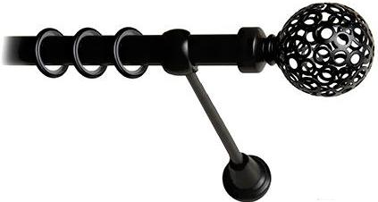 

Карниз Lm Decor Ажур 095 1р гладкий 25мм 2.8м черный матовый, Ажур 095 1р гладкий 25мм 2.8м