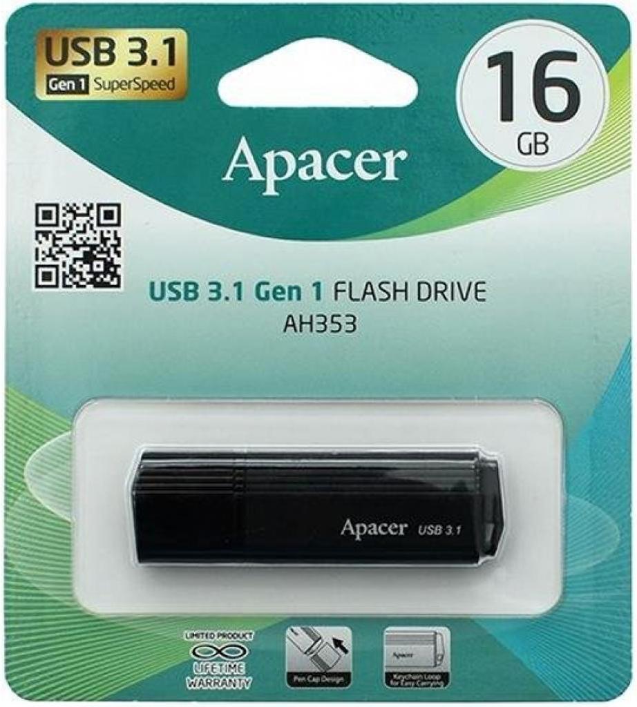 

Usb flash Apacer USB3.1 Gen1 16GB [AP16GAH353B-1], USB3.1 Gen1 16GB