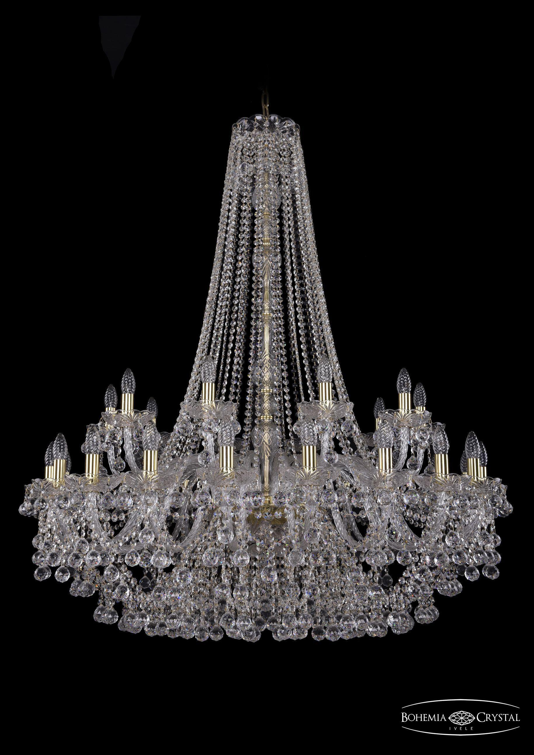 

Подвесная люстра Bohemia Ivele Crystal 1409/20+10/400/h-133/G