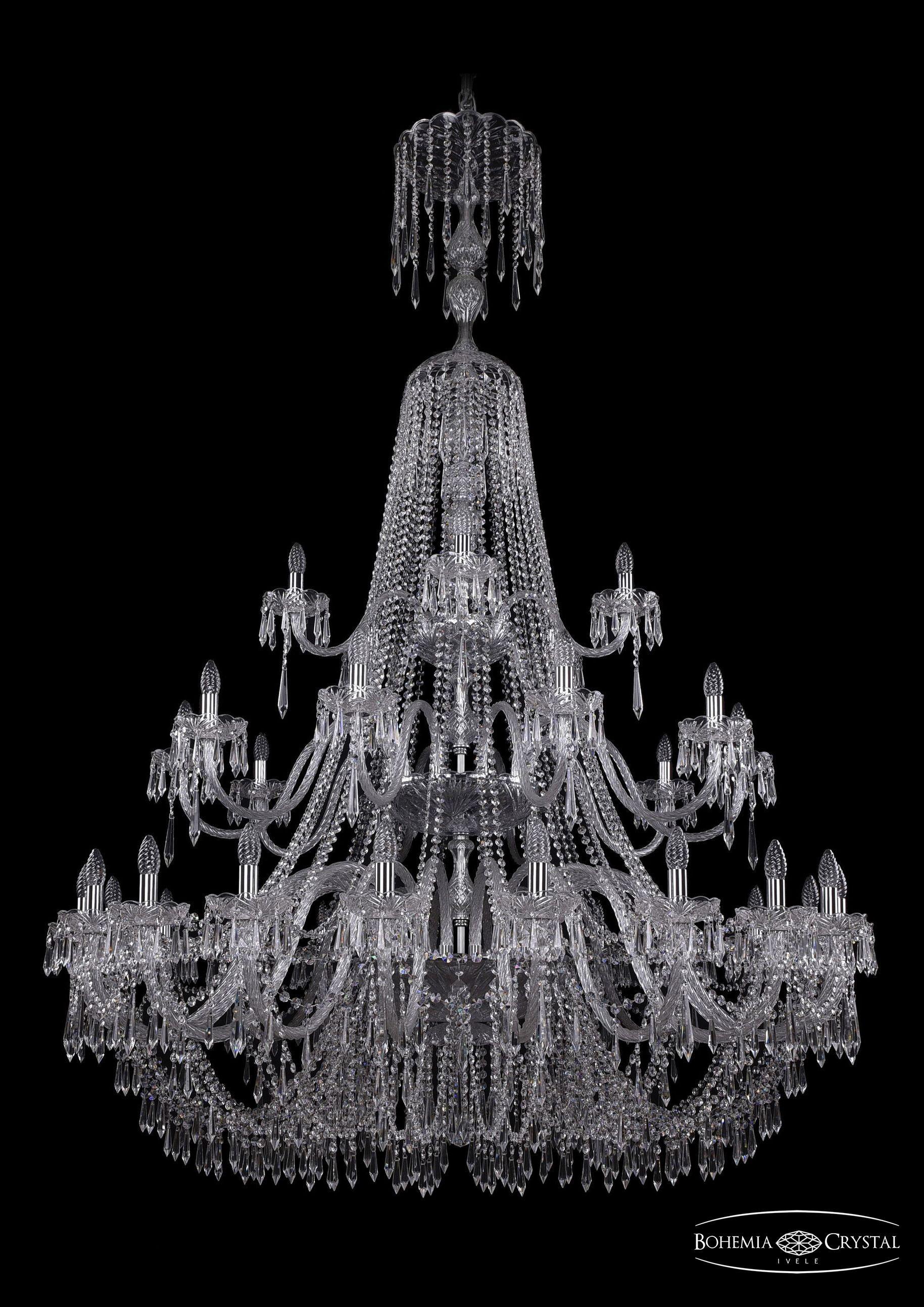 

Подвесная люстра Bohemia Ivele Crystal 1403/20+10+5/530/XL-203/3d/Ni