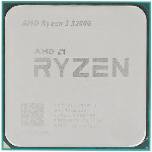 

Процессор AMD Ryzen X4 R3-3200G SAM4 OEM [YD3200C5M4MFH], Процессор Socket AM4 AMD Ryzen 3 3200G (Oem)