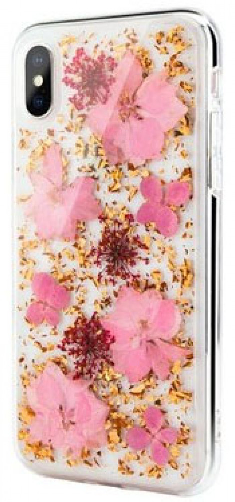 

Чехол для телефона SwitchEasy Flash Luscious iPhone XS/X белый/золотой/розовый [GS-103-44-160-86], Flash Luscious iPhone XS/X