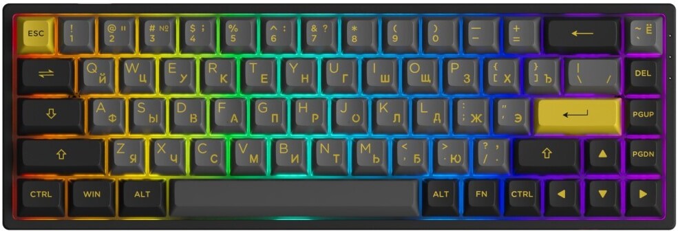 

Клавиатура Akko 3068B Plus Black Gold (Akko CS Jelly Purple)