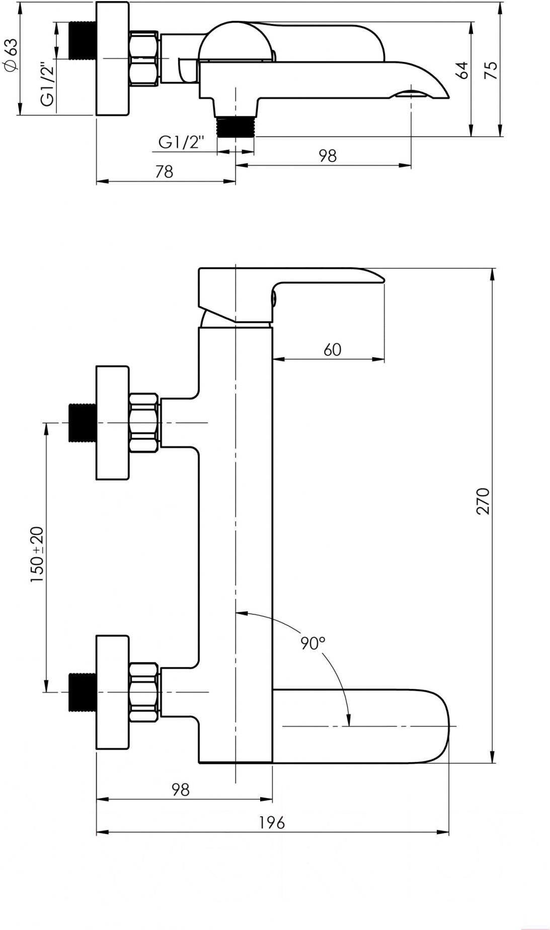 

Смеситель Rubineta Ultra-10 [U10P08], Смеситель Rubineta Ultra-10 U10P08