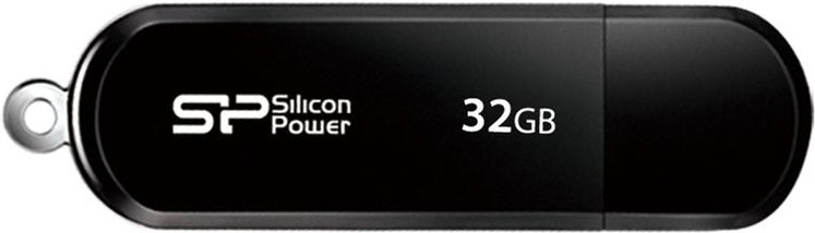 

USB Flash Silicon-Power LuxMini 322 32 Гб (SP032GBUF2322V1K), Флеш-накопитель USB Silicon Power 32GB SP032GBUF2322V1K