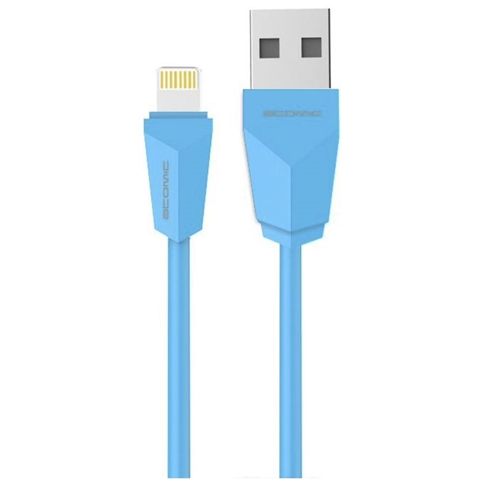 

Кабель Atomic C-27i iPhone/iPad 8-pin голубой, C-27i iPhone/iPad 8-pin