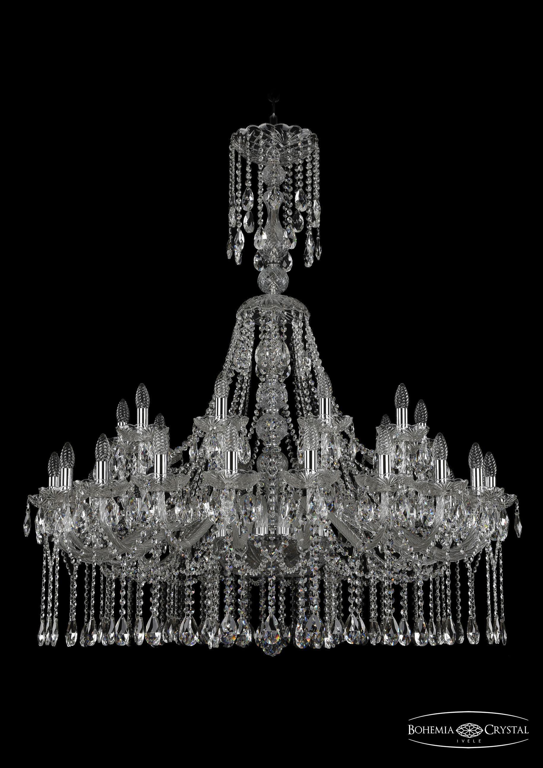 

Подвесная люстра Bohemia Ivele Crystal 1413/20+10/400/XL-130/Ni