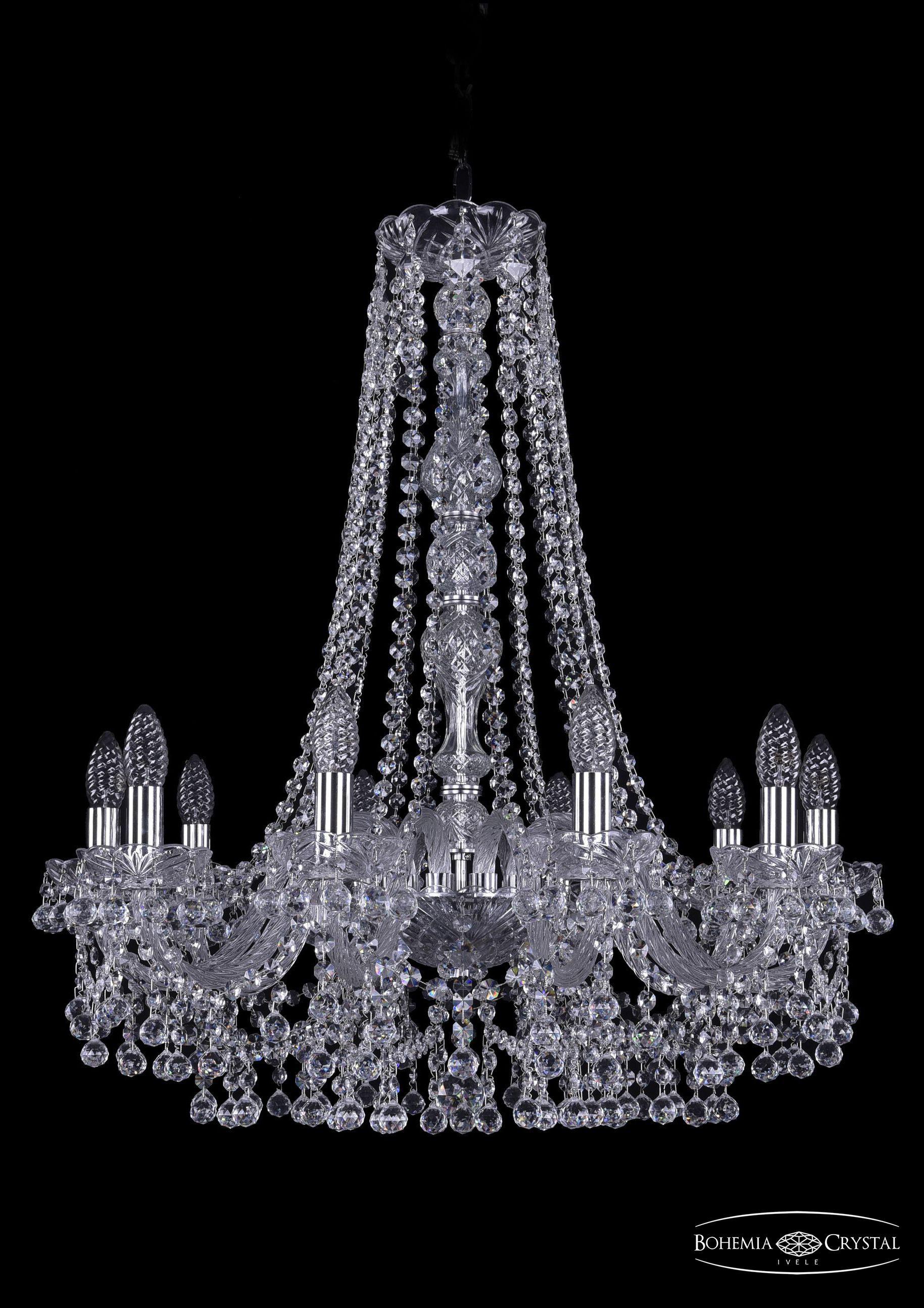 

Подвесная люстра Bohemia Ivele Crystal 1409/10/240/h-76/Ni