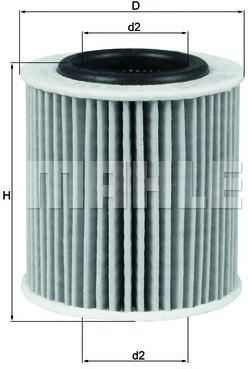 

Фильтр масляной Knecht/Mahle OX834D, OX834D