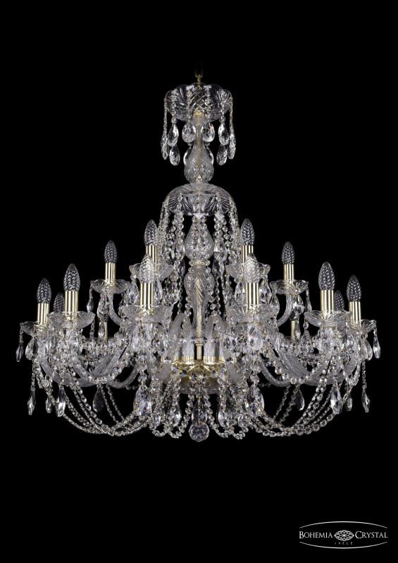 

Подвесная люстра Bohemia Ivele Crystal 1406/12+6/300/XL-90/G