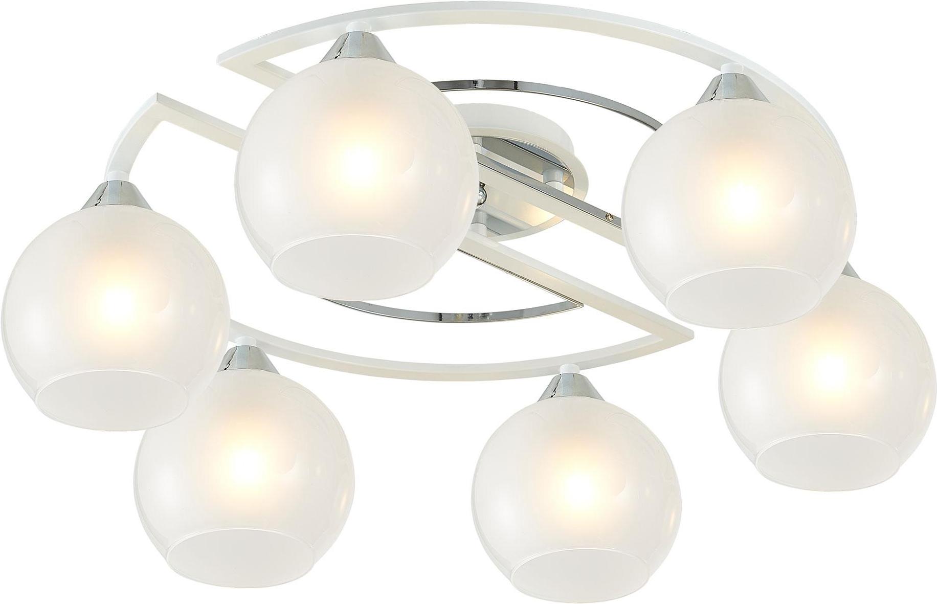 

Накладная люстра Citilux Отто белый/хром [CL121160], Накладная люстра Citilux Отто CL121160 белый/хром