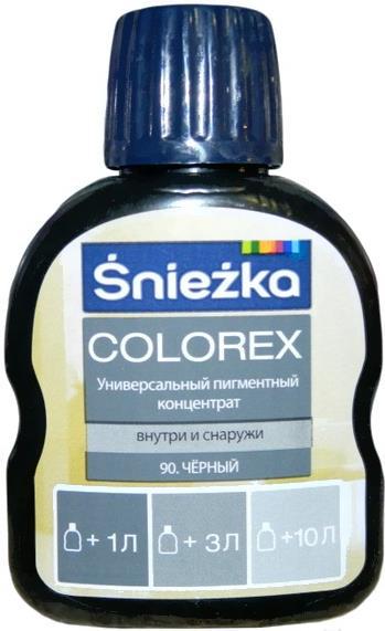 

Колеровочный пигмент Sniezka Colorex 90 100мл черный