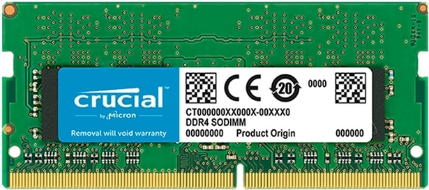 

Оперативная память Crucial SO-DIMM DDR 4 DIMM 8Gb PC25600 3200MHz [CT8G4SFS832A], Оперативная память Crucial SO-DIMM DDR 4 DIMM 8Gb PC25600 3200MHz CT8G4SFS832A