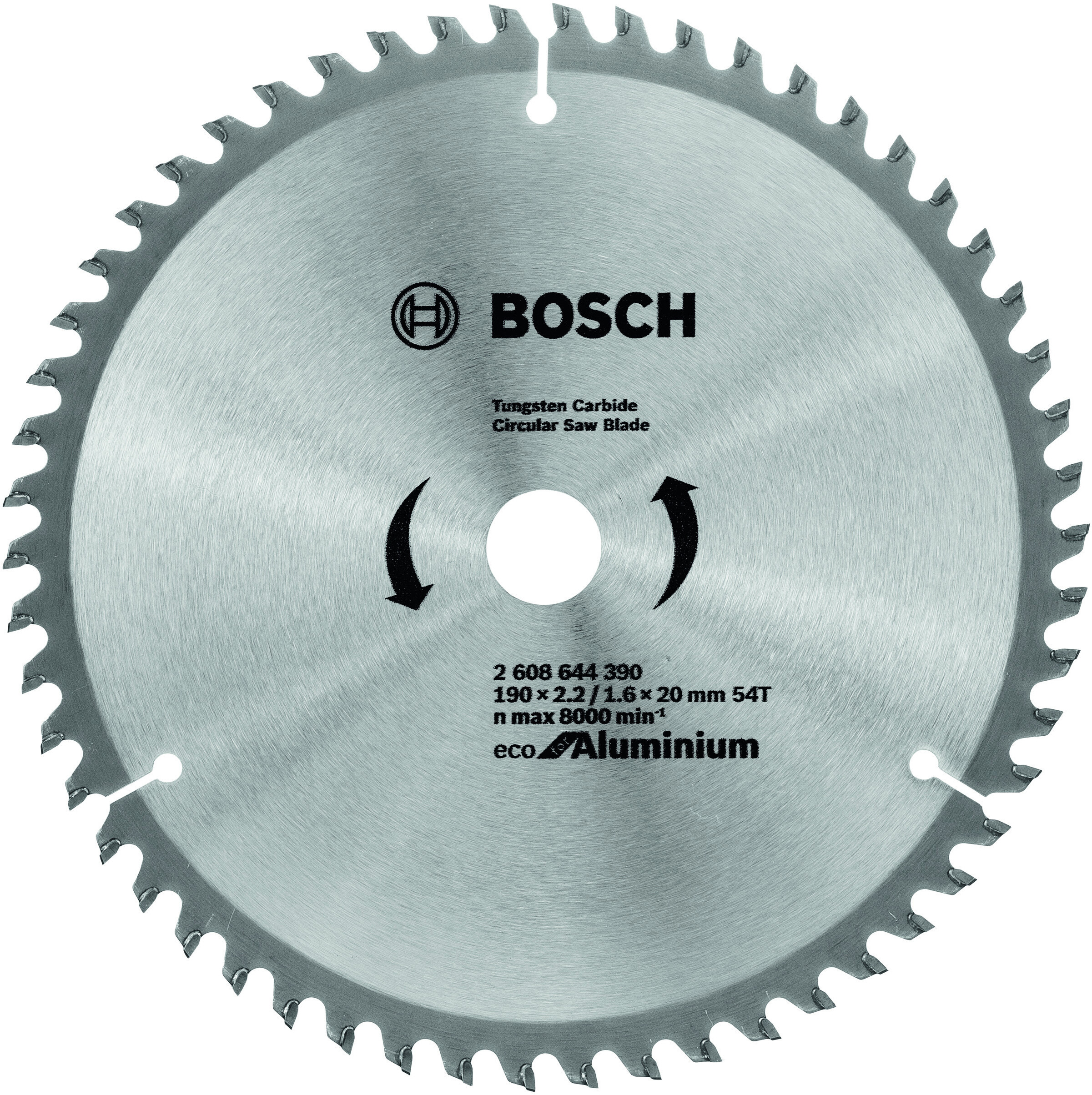 

Диск пильный Bosch 2.608.644.390, Диск пильный Bosch 190x20/16 54зуб. Eco for Aluminium 2.608.644.390