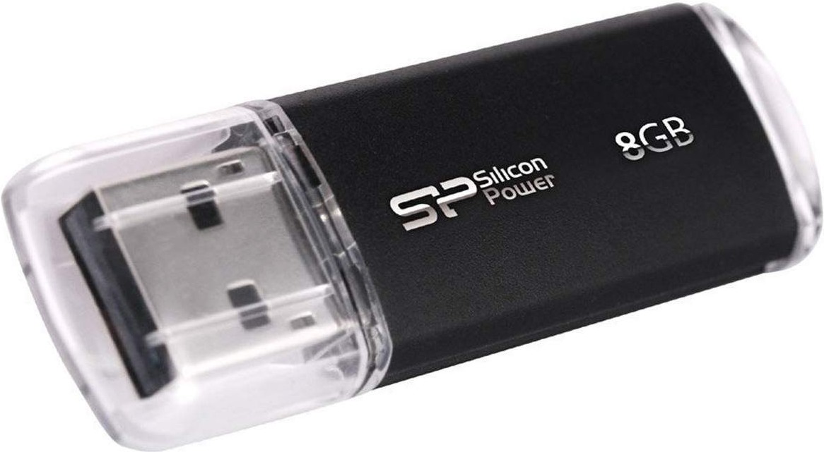 

USB Flash Silicon-Power Ultima II I-Series Black 8 Гб (SP008GBUF2M01V1K), Usb flash Silicon-Power Ultima II I-Series 8 Гб SP008GBUF2M01V1K Black