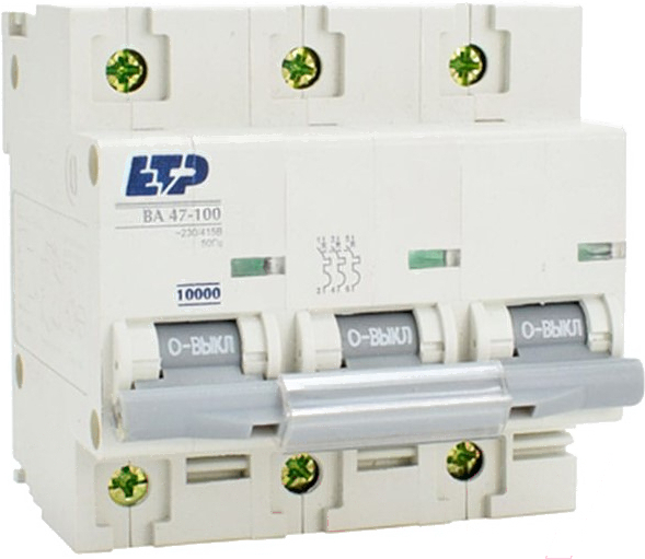 

Выключатель нагрузки ETP ВА 47-100 3P 16А (D)