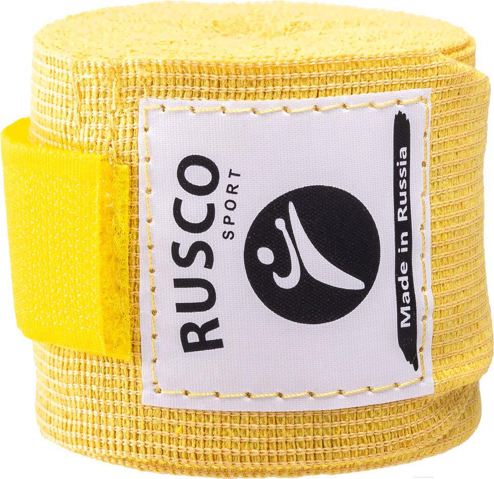 

Боксерский бинт RuscoSport 2.5 м желтый, 2,5м