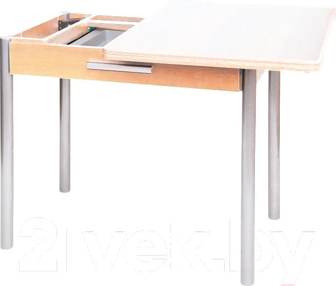 

Стол Древпром М20 90x60 с ящиком металлик/дуб сонома, М20 90x60 с ящиком