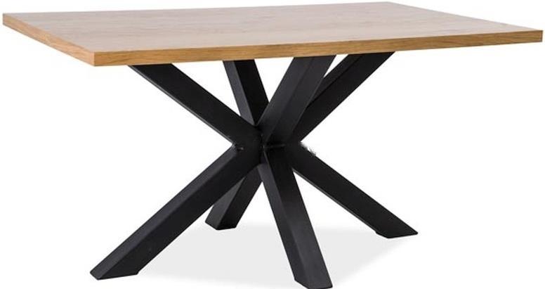 

Стол обеденный Signal Cross 180x90x75 дуб/черный [CROSS180], Cross 180x90x75
