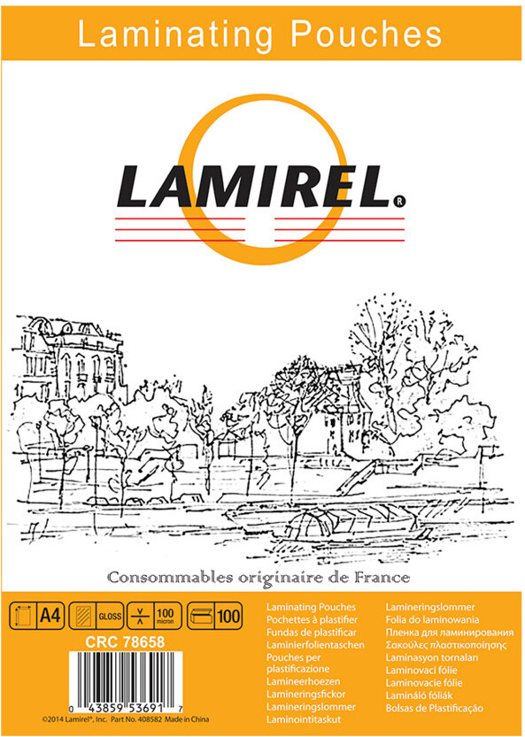

Пленка для ламинирования Lamirel глянцевая A4 100 мкм 100 шт LA-78658
