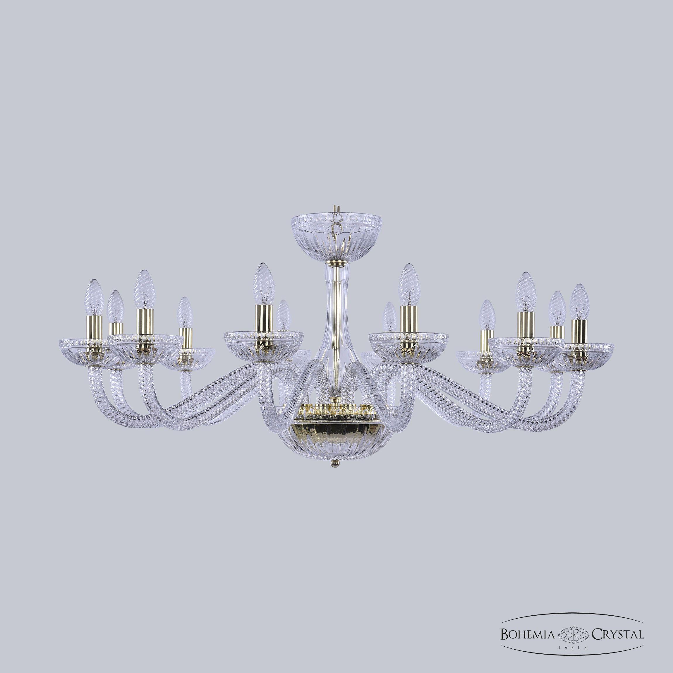 

Bohemia Ivele Crystal Люстра 1311/12/360 G Cl/Clear/M-1G, Подвесная люстра Bohemia Ivele Crystal Люстра 1311/12/360 G Cl/Clear/M-1G