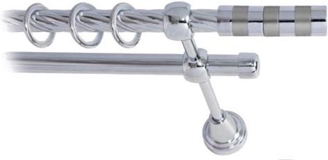 

Карниз Lm Decor Жезл 060 2р витой 4м хром, Жезл 060 2р витой 16мм 4.0м