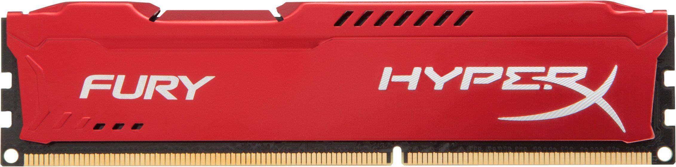 

Оперативная память Kingston HyperX Fury Red 8GB DDR3 PC3-12800 (HX316C10FR/8), HyperX Fury Red 8GB DDR3 PC3-12800