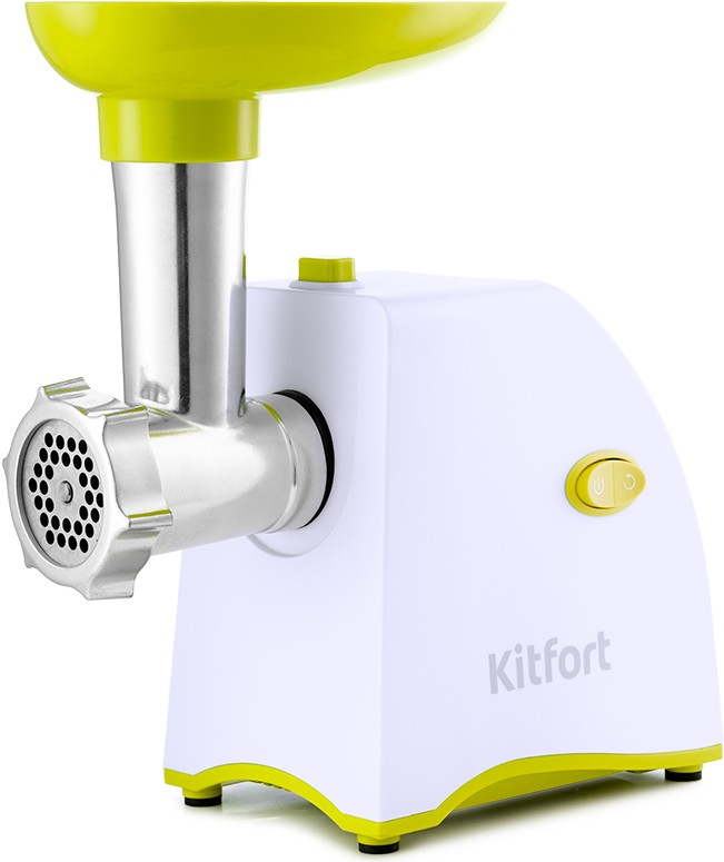 

Мясорубка Kitfort КТ-2111-2 белый/салатовый, Мясорубка Kitfort КТ-2111-2