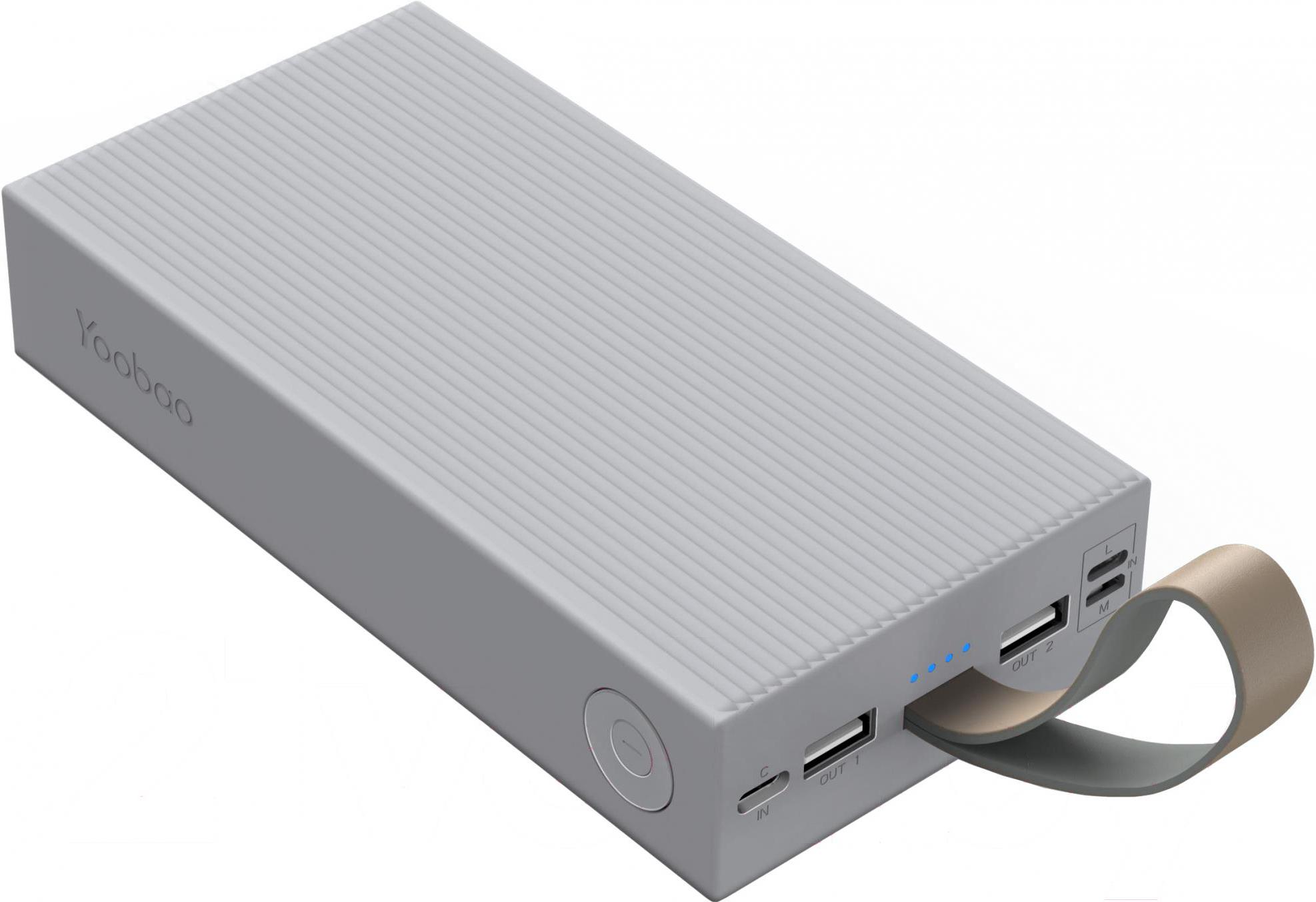 

Портативное зарядное устройство Yoobao Power Bank P20E серый, Power Bank P20E