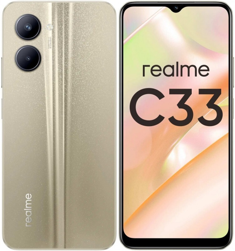 

Смартфон Realme C33 4/64GB NFC Sandy Gold (RMX3624)