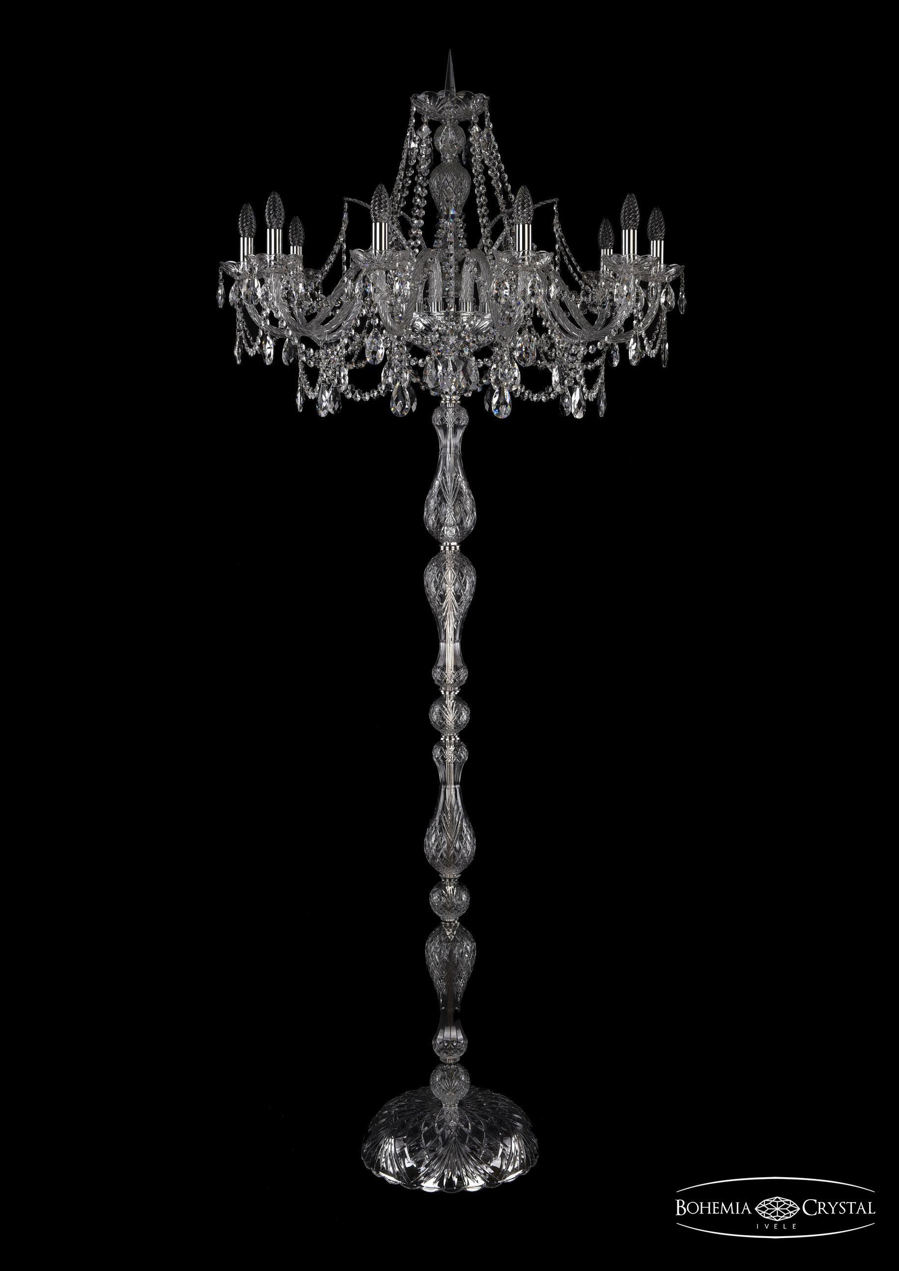

Подвесная люстра Bohemia Ivele Crystal 1411T1/10/300-210/Ni, Торшер Bohemia Ivele Crystal 1411T1/10/300-210/Ni