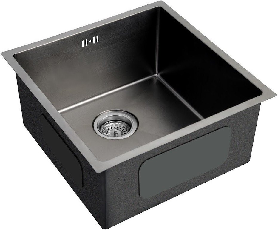 

Кухонная мойка Arfeka AF 450х450 Black PVD Nano
