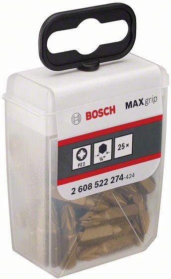 

Набор бит Bosch TicTac PZ2 Max Grip 25мм 25шт [2.608.522.274], Набор бит Bosch TicTac PZ2 Max Grip 25мм 25шт 2.608.522.274
