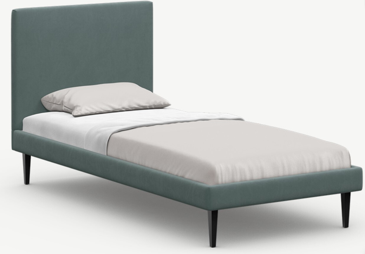 

Кровать Moon Trade Moon Family 1256 90x200 без ПМ велюр серый (К003810)