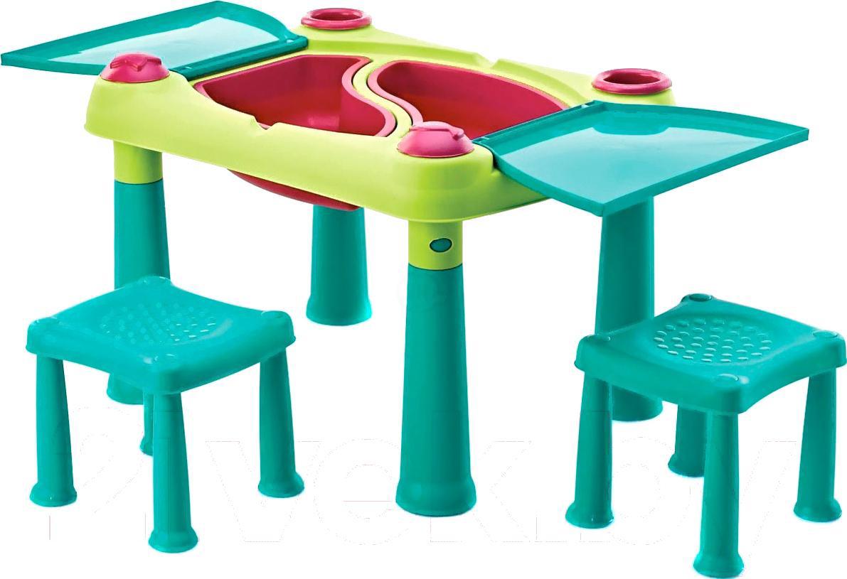 

Стол Keter Creative Play Table + 2 stools [17184184], Creative Play Table + 2 stools